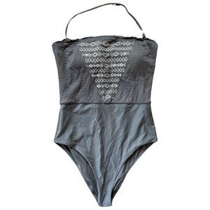 Aerie Smocked One Piece Swim Suit